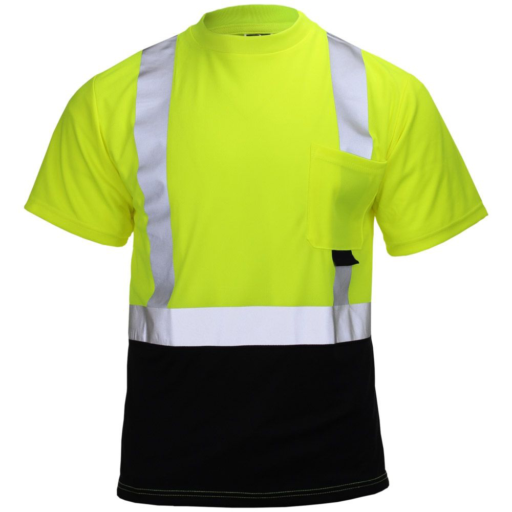 HIVIS BLACK BOTTOM T-SHIRT