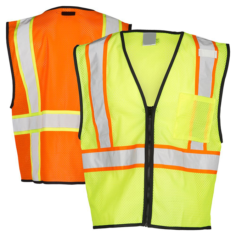 Economy Contrasting Mesh Safety Vest
